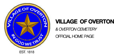 Village of Overton and Overton Cemetery, Official Home Page